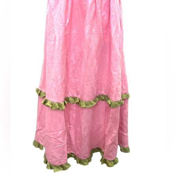 DORA LARSEN NWT
Thea Ruffled Linen And Organic Cotton-Blend
Nightdress in Sz 8 - Picture 4 of 9